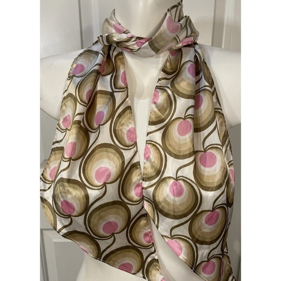 Old Navy Scarf Womens Size Small / Medium Vintage Jan-March 2005 Beige Pink - Picture 1 of 8
